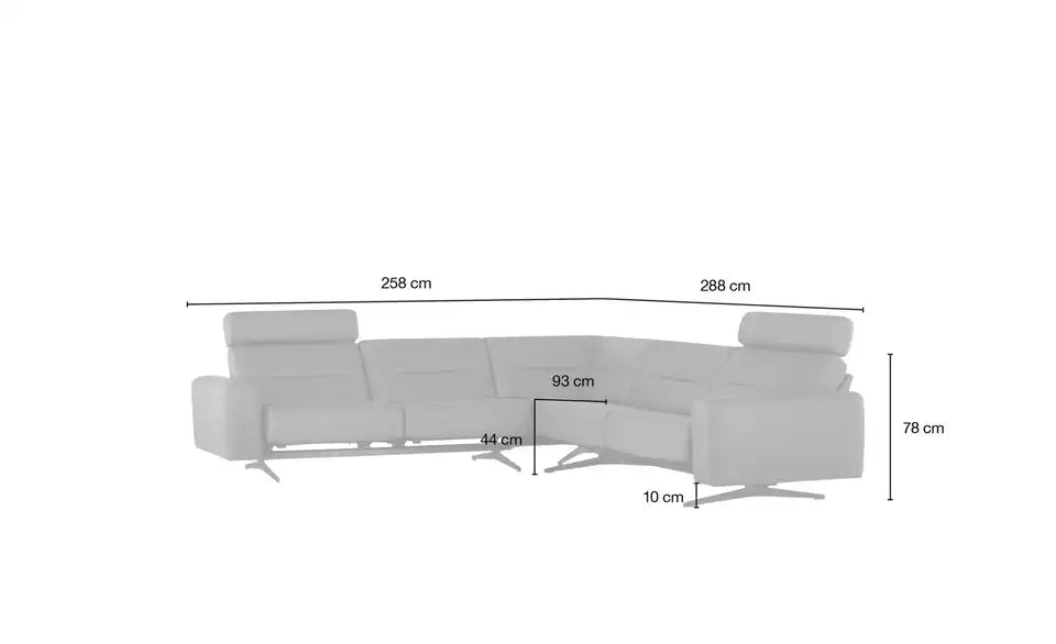 Stressless Ecksofa Stella Gesamtansicht Sitzbereich – Sitzhöhe 44 cm, Balance Adapt – Stressless