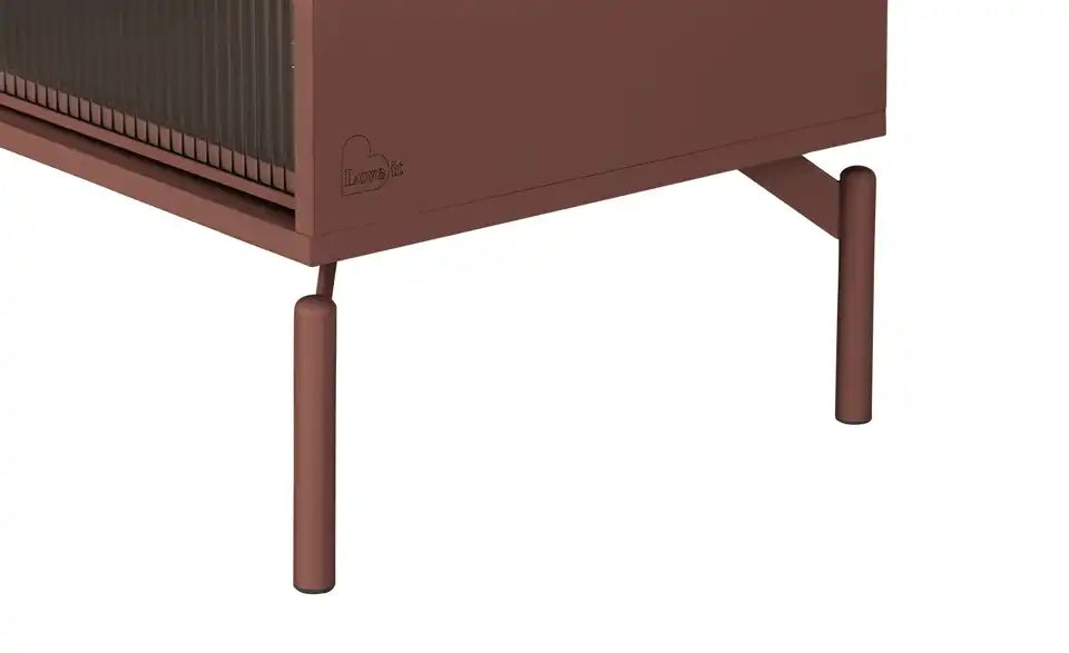 Love it TV-Lowboard Flumeri im Wohnzimmer – modernes TV-Möbel Mauve mit LED-RGB – Love it