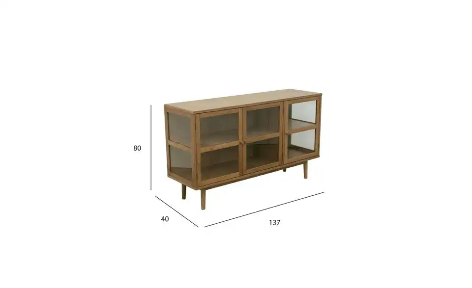 Furnhouse Sideboard im Raum Gesamtansicht – Höhe 80 cm, Eiche Modern – Furnhouse