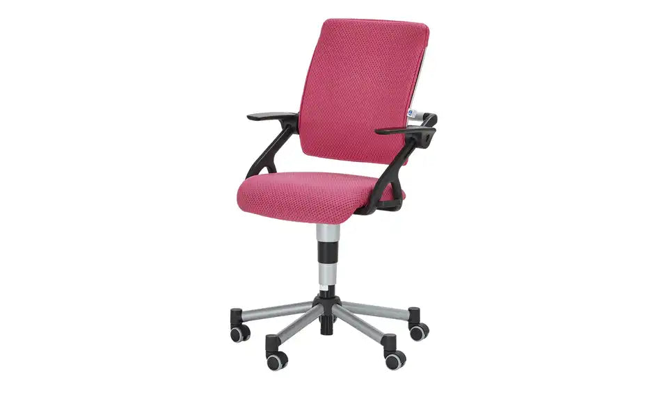 PAIDI Kinder- und Jugenddrehstuhl Tio Nahaufnahme Bezug – Mikrofaser 100% Polyester, Rosa – PAIDI