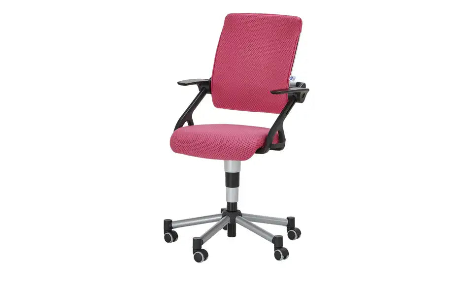 PAIDI Kinder- und Jugenddrehstuhl Tio Draufsicht – Sitzfläche 42×38 cm, Mikrofaser Beere – PAIDI