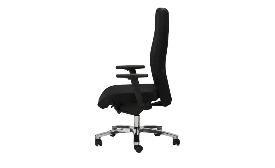 home worx Bürodrehstuhl Office 240 Rückenansicht – Rückenlehne H 70 cm, Schwarz – home worx