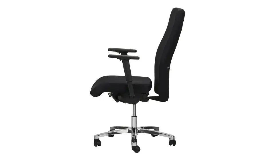 home worx Bürodrehstuhl Office 240 Detailansicht Armlehne – höhenverstellbar, Metall poliert – home worx