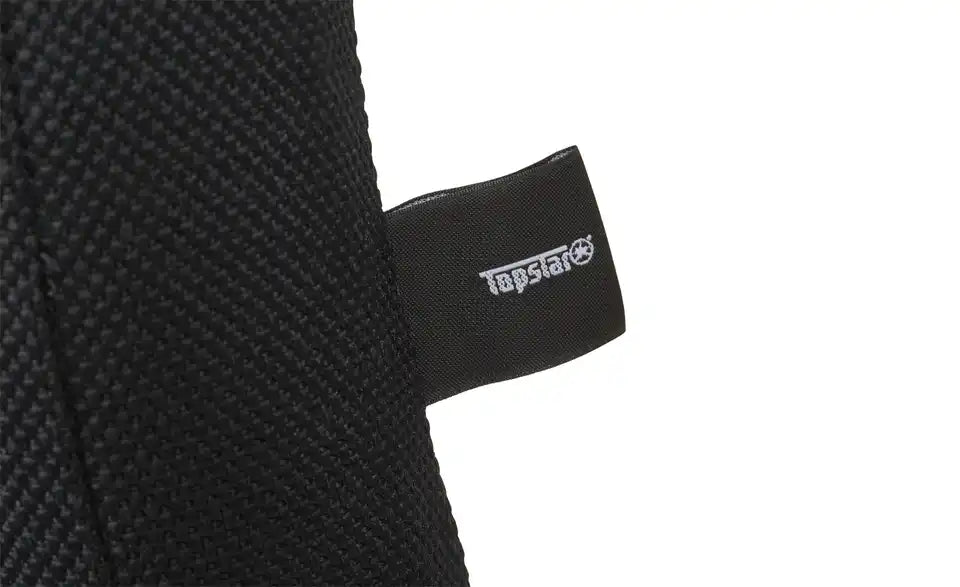 home worx Bürodrehstuhl Office 240 Nahaufnahme Bezug – Kunstfaser 100 % Polyester, Schwarz – home worx