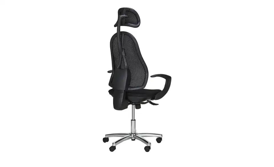 Home Worx Office 45 Seitenansicht – höhenverstellbare Rückenlehne mit Kopfstütze – home worx