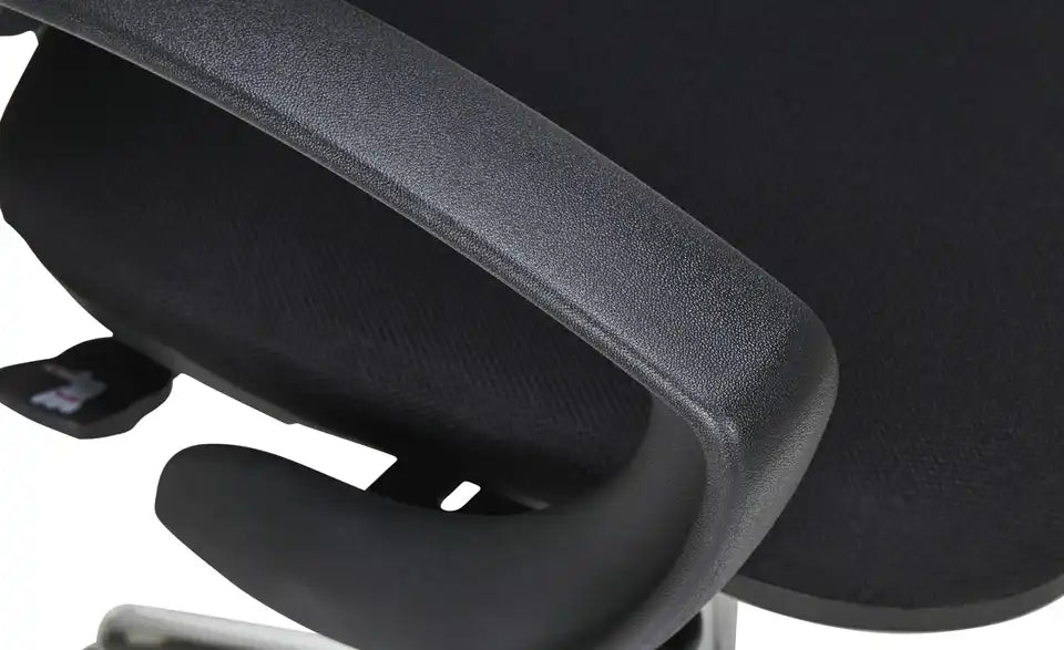 Home Worx Office 45 Schrägsicht von hinten – Rücken Kunststoff gepolstert, schwarz – home worx