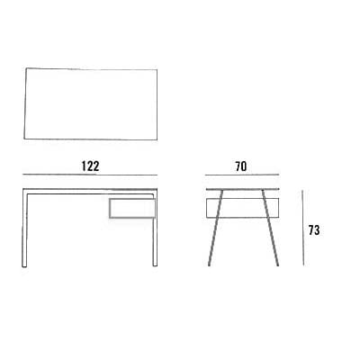HOMEWORK Schreibtisch Studioaufnahme – eleganter Home-Office-Tisch in Nussbaum – Bensen