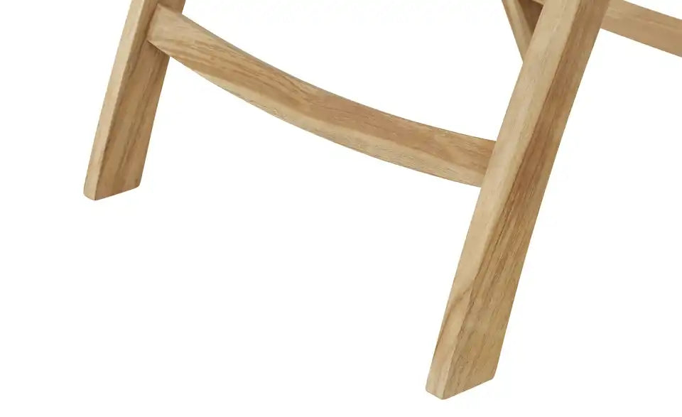 Yorkshire Gartenklappsessel Cambridge Schrägansicht – 65x109,5x70 cm klappbar Teak – Yorkshire