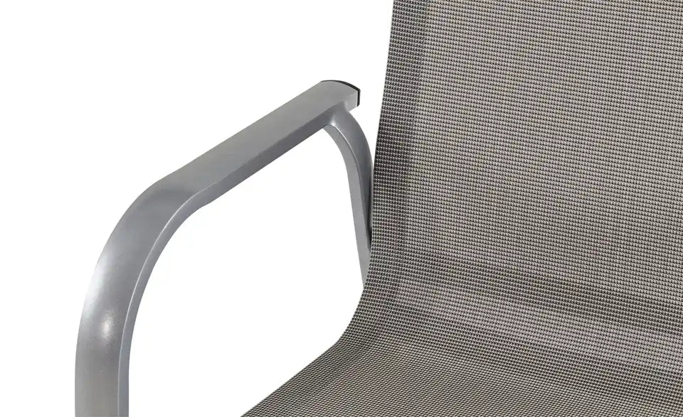MWH Gartenstuhl Widoo Nahaufnahme – textiles Rückengewebe, Aluminium-Rahmen – MWH