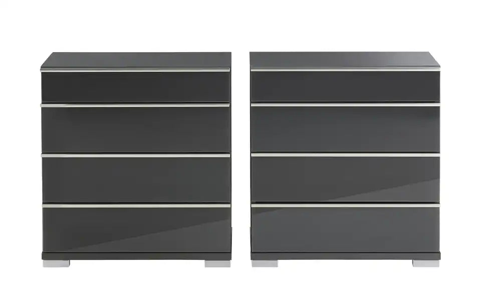 Musterring Nachtkommode Imola W im Schlafzimmer – 2er-Set Graphit, modernes Design – Musterring