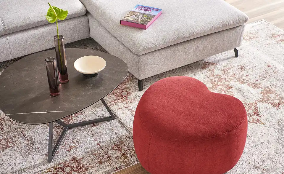 Jette Home Couchtisch Loop I Gesamtansicht freigestellt – modernes Design, Grau – Jette Home