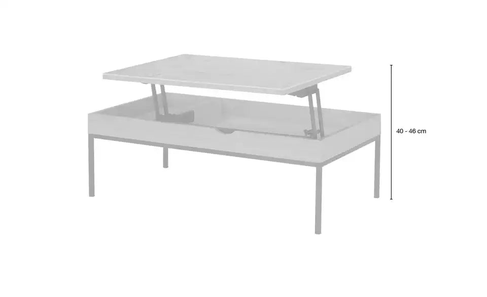 Jette Home Funktionscouchtisch Assistance im Raum Gesamtansicht – Lift, rechteckig – Jette Home
