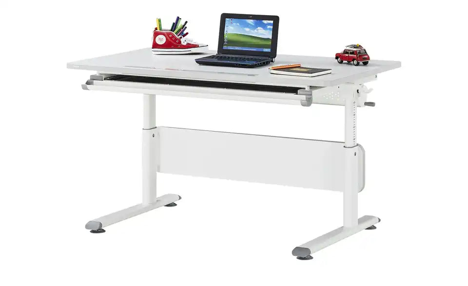 PAIDI Schülerschreibtisch Diego Detail Kurbel – manuelle Höhenverstellung, ergonomisch – PAIDI