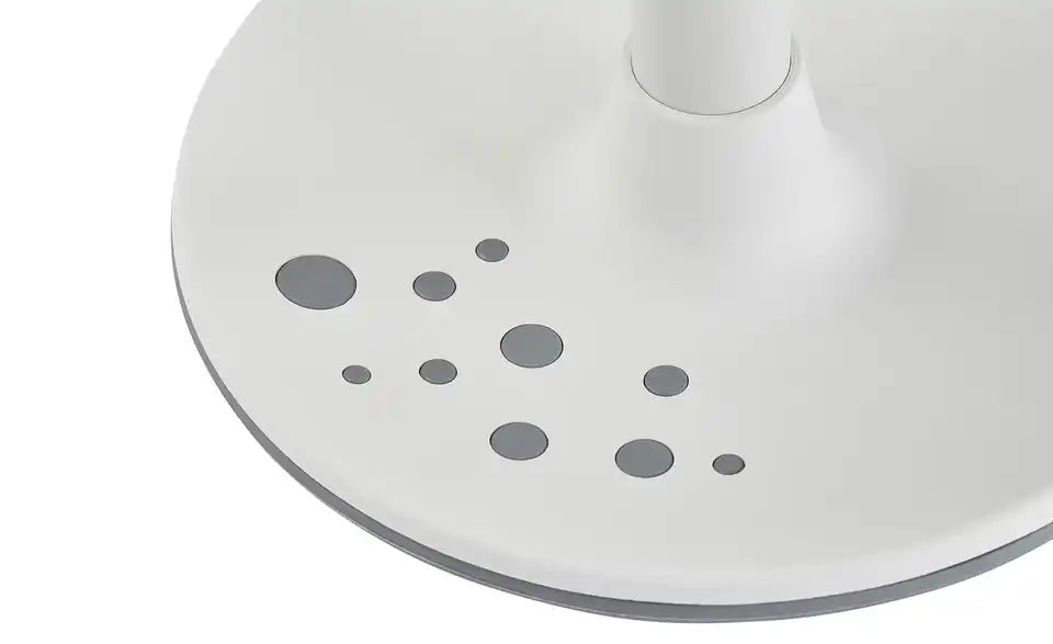 PAIDI Kinderhocker Speedy Detailansicht Fuß – Fußdurchmesser 35 cm, weißer Kunststoff – PAIDI