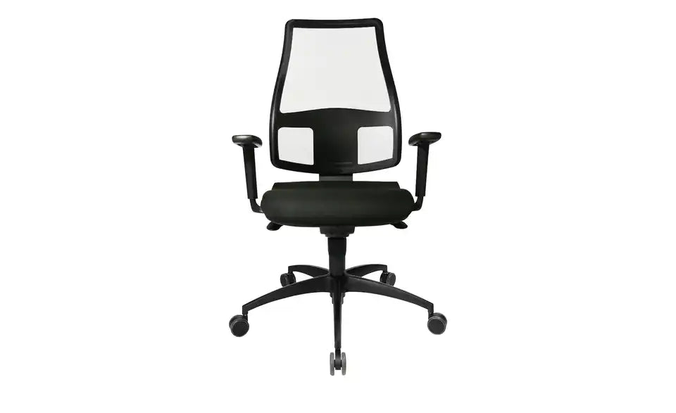 home worx Bürodrehstuhl Office 95 im Raum – Kreuzgestell schwarz, bis 110 kg belastbar – home worx