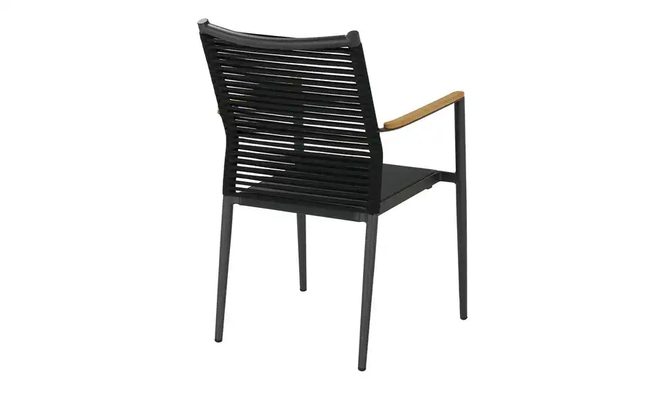 Zebra Stapelsessel Spider im Raum – Stapelsessel mit Sitzkissen, Farbe GraphitTeak – Zebra