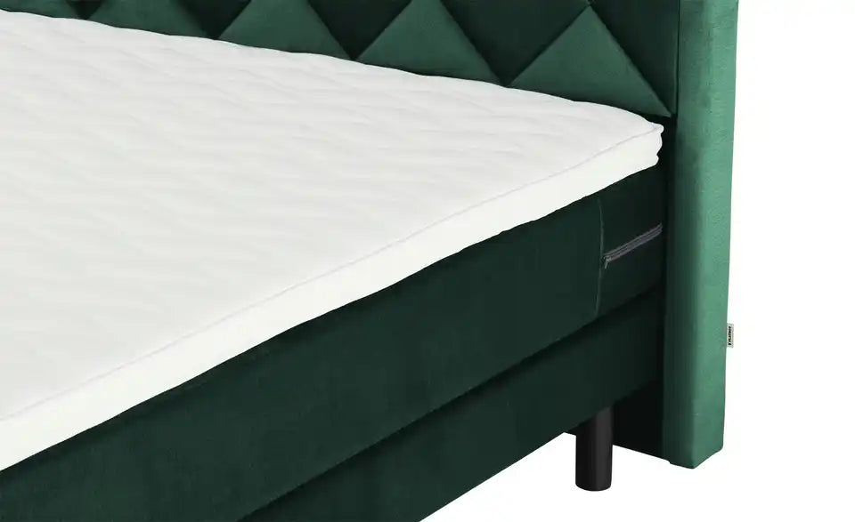 Playboy Boxspringbett Audrey Nahaufnahme Fuß – Kegelfuß Massivholz, Bodenfreiheit 17 cm – Playboy
