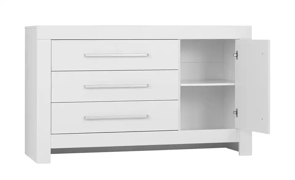 pinio Kommode Smilla Stilaufnahme – moderne Kommode Wohnzimmer weiß – pinio