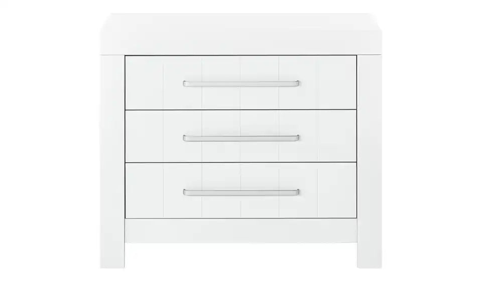 pinio Kommode Smilla Stildetail – modernes Design, Weißlackierung, Soft-Close – pinio