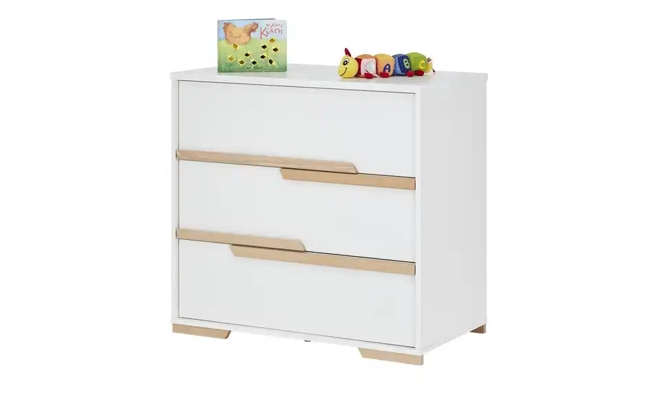 pinio Kommode Soe Rueckenansicht – Holzwerkstoff Rückwand, weißer Korpus – pinio