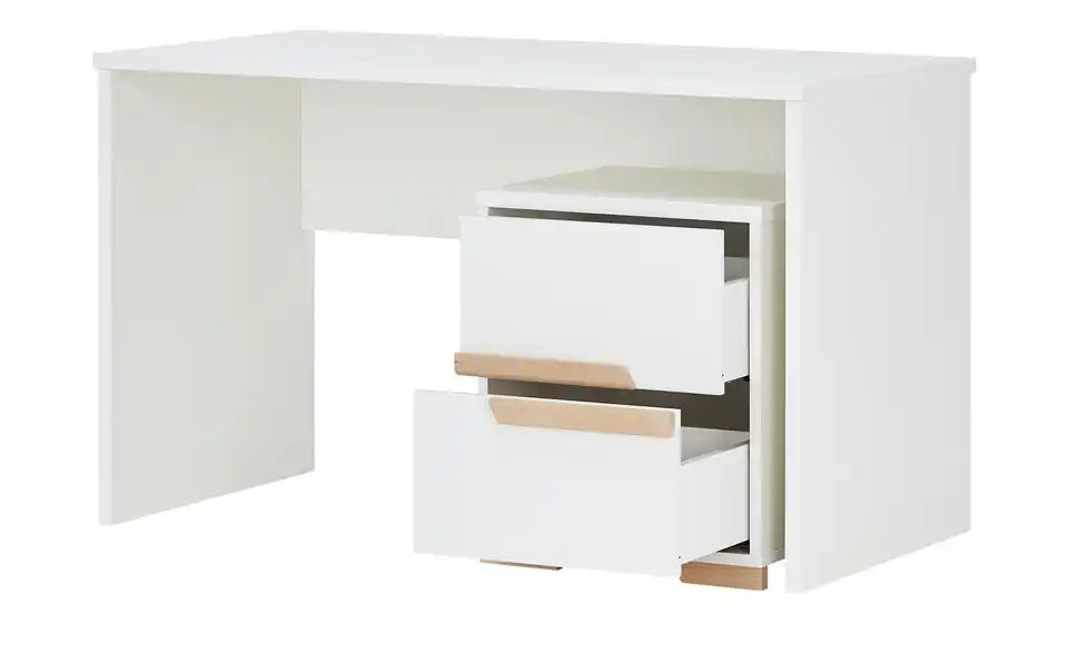 pinio Schreibtisch Soe Draufsicht – Maße 125 x 65 cm, Oberfläche melaminbeschichtet – pinio