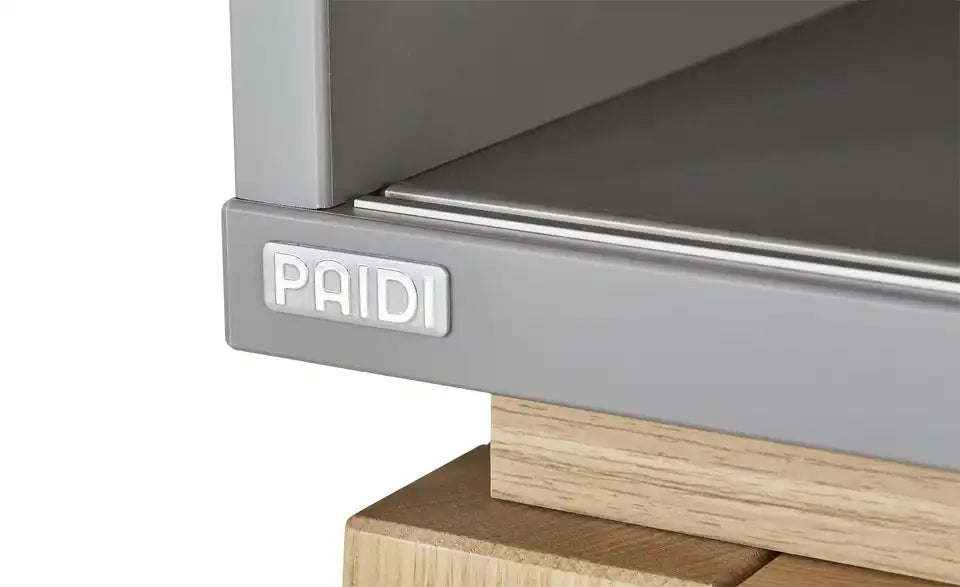 PAIDI Lowboard Sten Schrägansicht – TV-Lowboard Schiefergrau, 2 Fächer – PAIDI