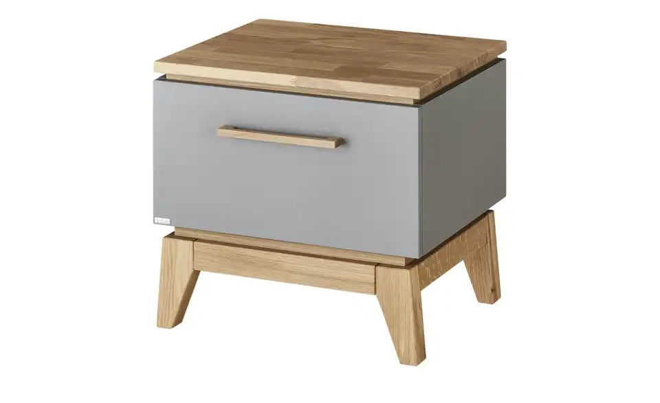 PAIDI Nachtkommode Sten im Raum Gesamtansicht – Skandi Design, GrauEiche – PAIDI