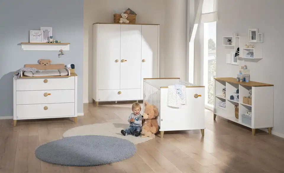 PAIDI Kommode Lotte & Fynn Detailansicht Innenraum – Weiß innen, Vollauszug – PAIDI