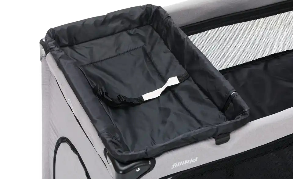 Fillikid Reisebett Premium mit Wickelauflage – Polyester, pflegeleicht – Fillikid