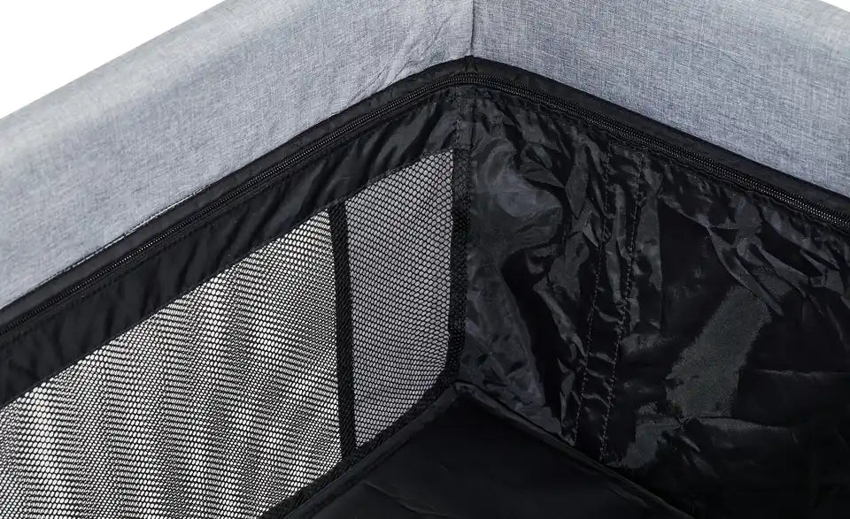Fillikid Reisebett Premium zugeklappt – als Tragetasche nutzbar, leicht – Fillikid