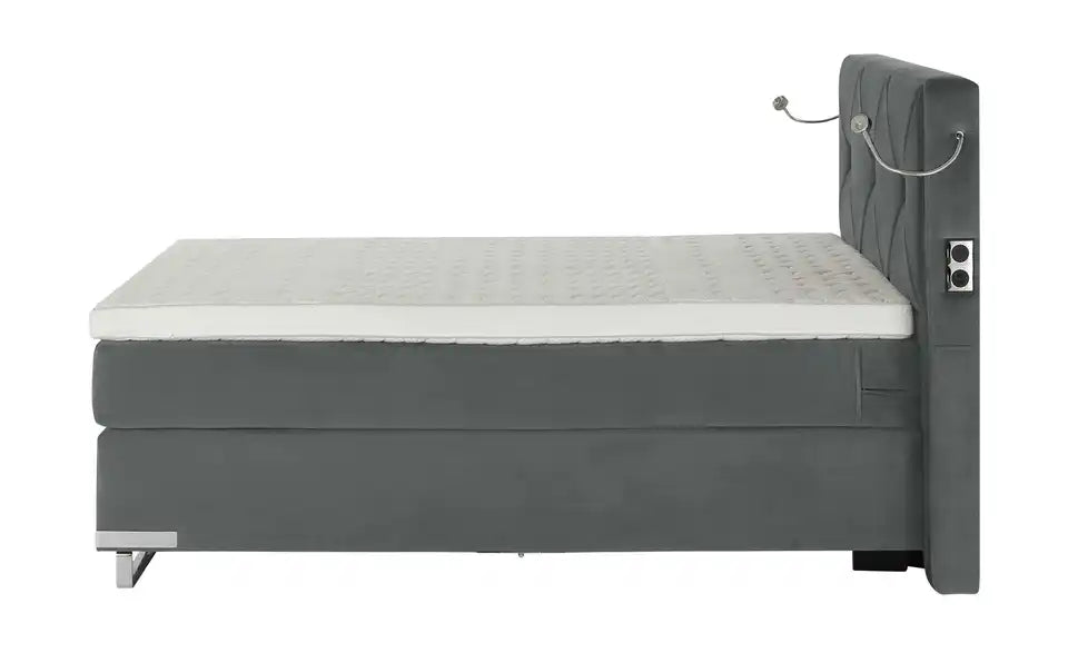 Musterring Boxspringbett Dubai Schrägsansicht – Tonnentaschenfederkern, H2 mittel – Musterring