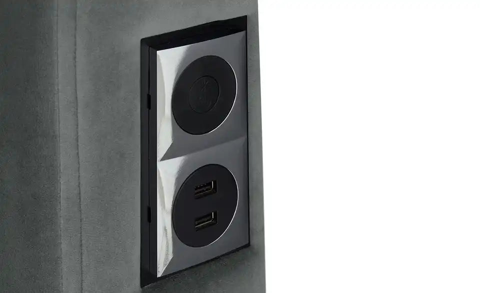Musterring Boxspringbett Dubai Detail Untergestell – Unterflurbeleuchtung LED, Chromfüße – Musterring