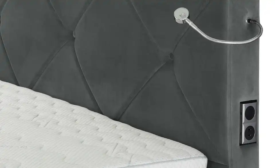 Musterring Boxspringbett Dubai Nahaufnahme Topper – Stretch-Doppeltuch, Viskose-Polyester – Musterring