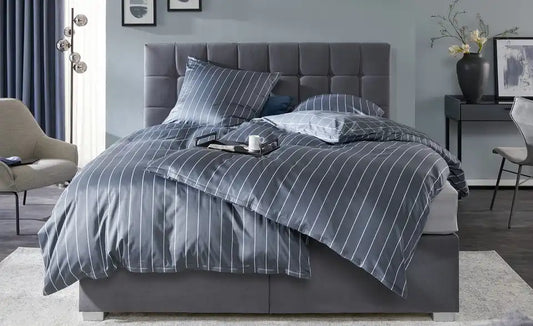 vanDoorn Motor-Boxspringbett Ohio Gesamtansicht – 160x200 cm, Grau, elektrisch verstellbar – vanDoorn