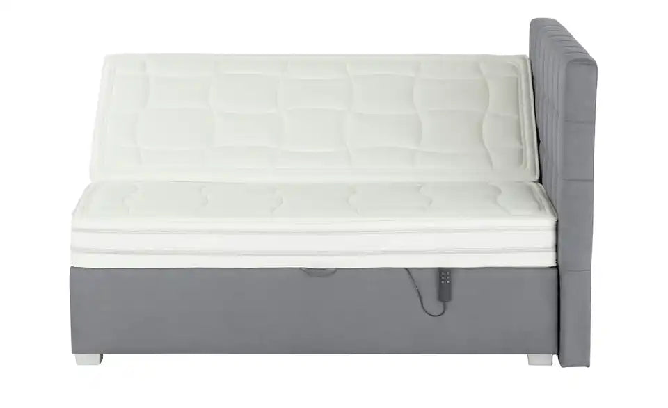 vanDoorn Motor-Boxspringbett Ohio Detailansicht Füße – Kunststoff silberfarben, Bodenfreiheit 5 cm – vanDoorn