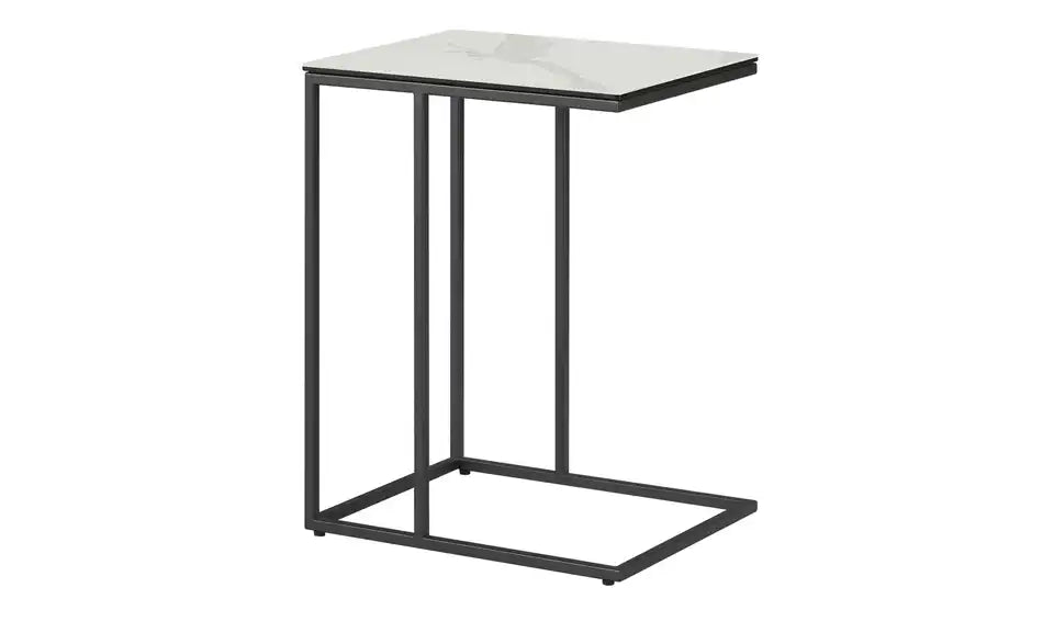 Jette Home Beistelltisch Partner III von vorne – schwarzes Kufengestell, 47x60x38 cm – Jette Home