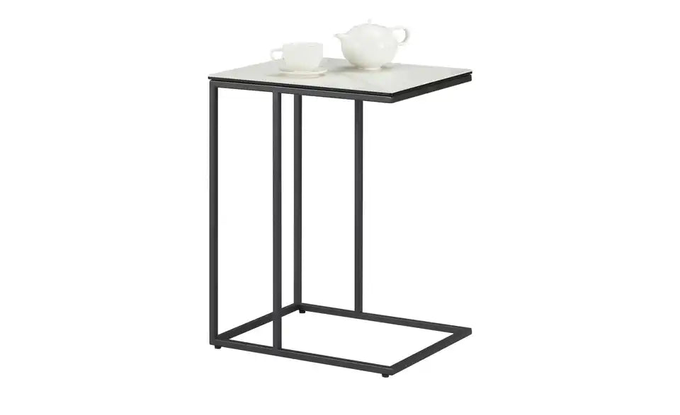 Jette Home Beistelltisch Partner III Rückansicht – Gestell Metall Schwarz, Gesamthöhe 60 cm – Jette Home