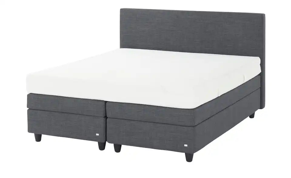 RUF Boxspringbett Verena Schraegansicht – Tonnentaschenfederkern, Härtegrad H2 – RUF