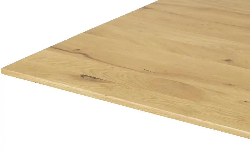 KOINOR Säulentisch massiv Dining System 3 Draufsicht – rechteckig 120x80 cm, Natur massiv – KOINOR