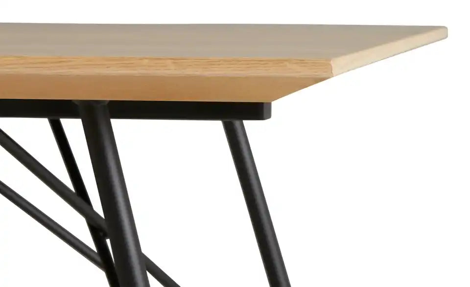 KOINOR Kufentisch Dining System 4 Detailansicht Tischplatte – Wildeiche Bianco, 3 cm stark – KOINOR