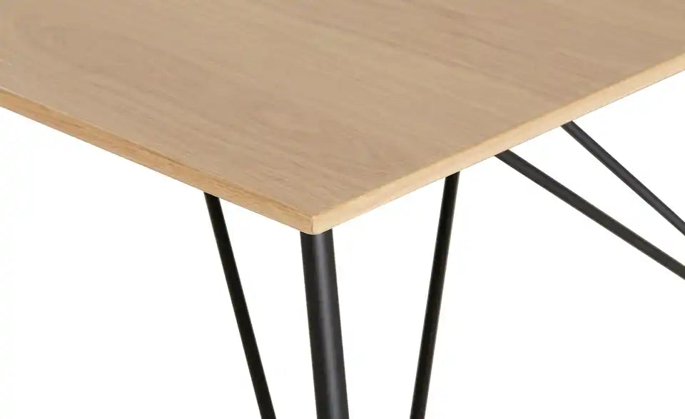 KOINOR Kufentisch Dining System 4 Schraegansicht – Wildeiche furniert, UV-beschichtet mit Öl-Effekt – KOINOR