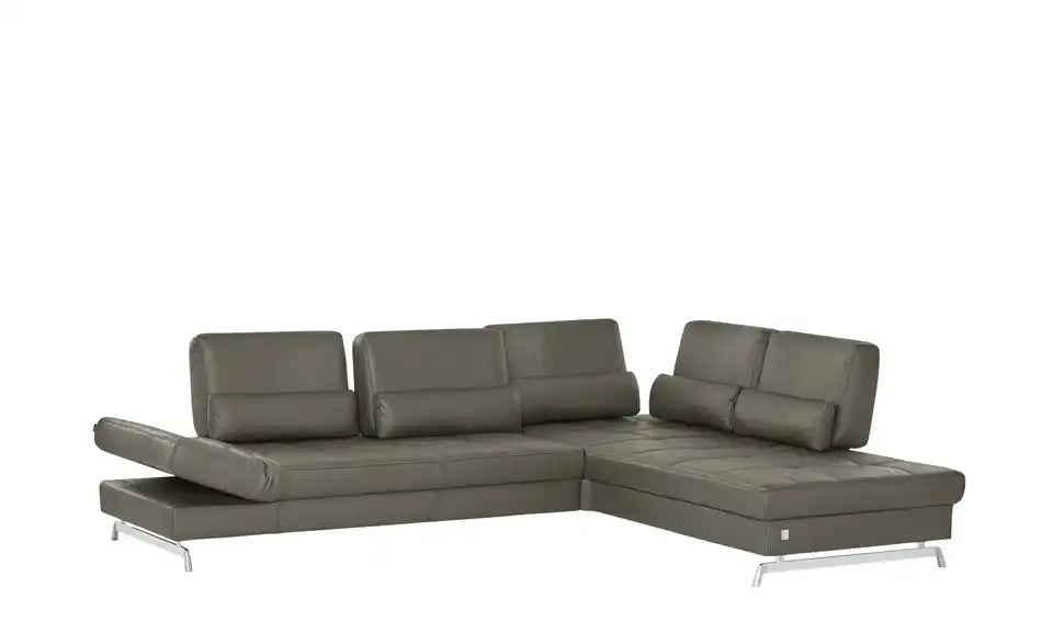JOOP! Ecksofa Leder Loft 8108 Schraegansicht – modernes Ledersofa, rechte Ausrichtung – JOOP!
