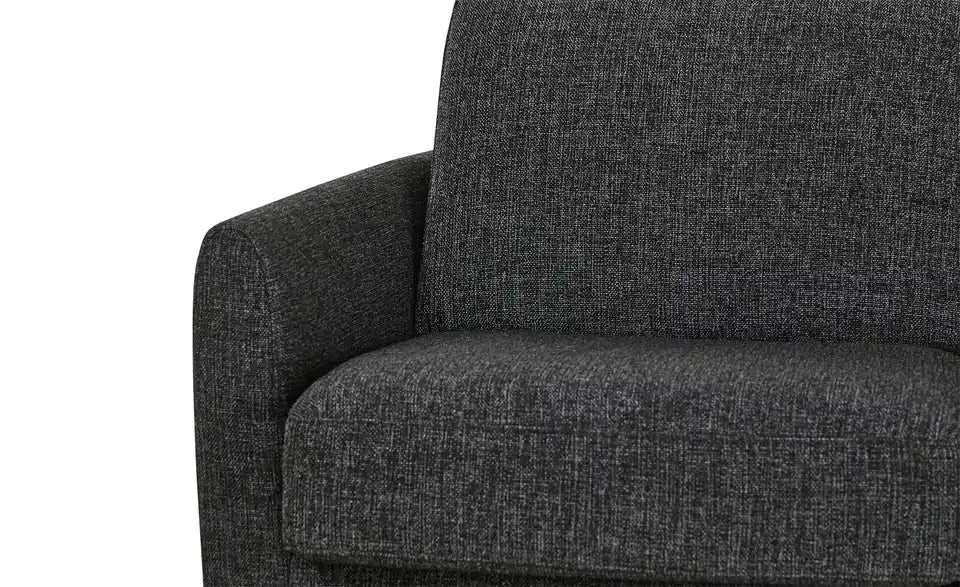 Betty Schlafsofa im Raum – Anthrazit Webstoff, zeitloses Design – Betty