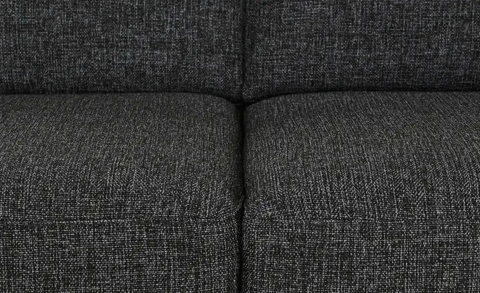 Betty Schlafsofa Detailansicht Material – Webstoff Anthrazit mit Metallgestell – Betty