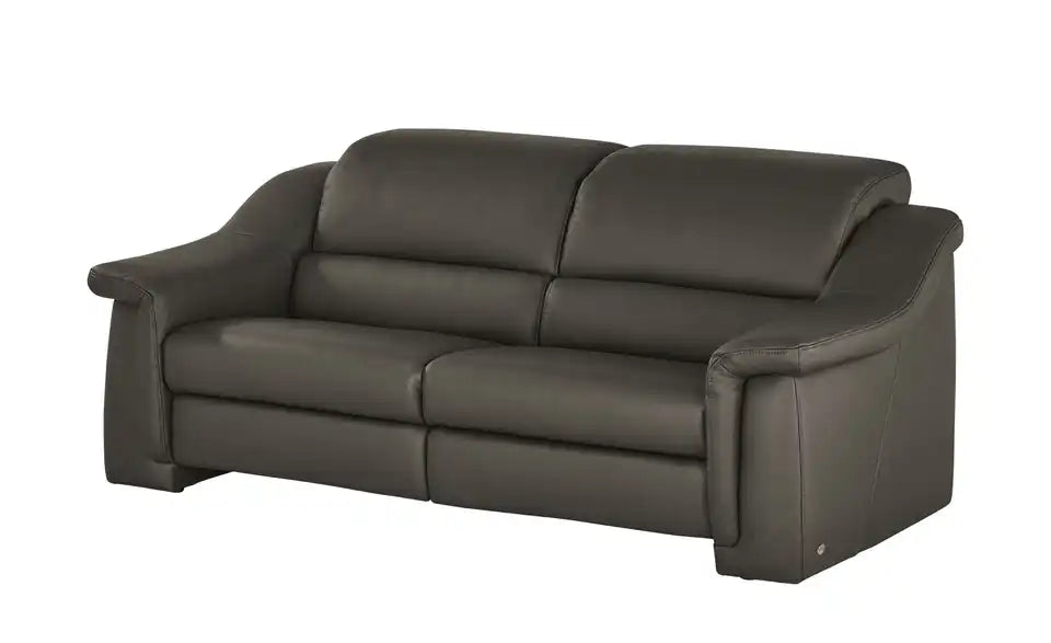 himolla Ledersofa 1501 Schraegansicht – Kaltschaum-Polsterung, Leder Taupe – himolla