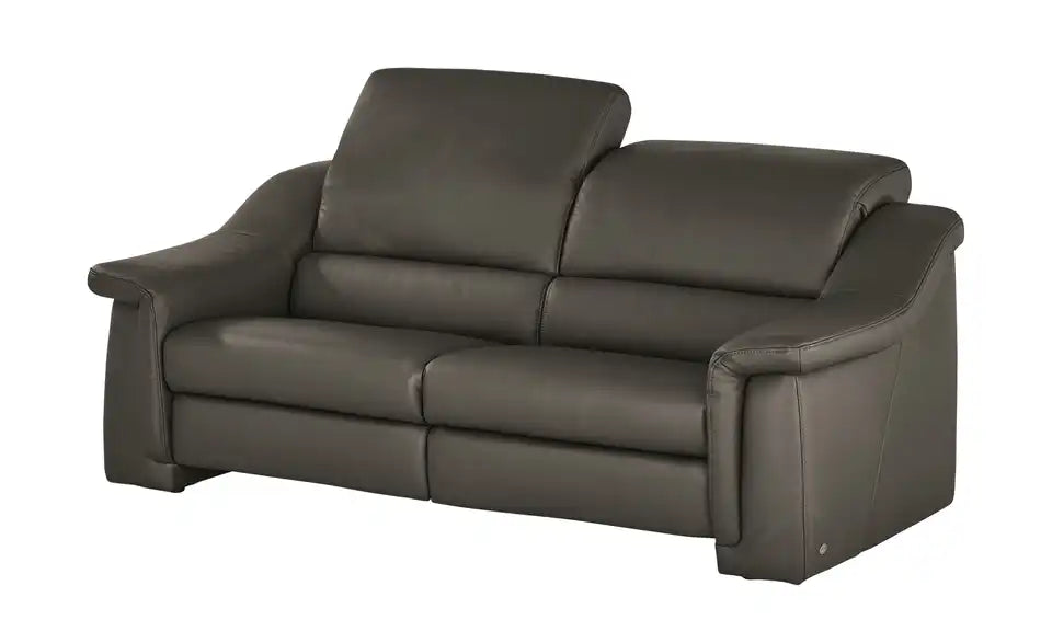 himolla Ledersofa 1501 Detailansicht Bezug – Echtleder Taupe, Nahaufnahme – himolla