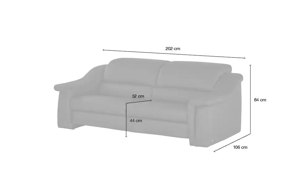 himolla Ledersofa 1501 Detailansicht Material – hochwertiges Leder, Taupe – himolla