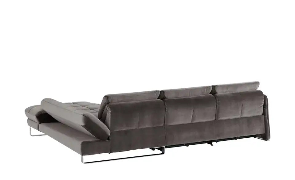 JOOP! Ecksofa Move 8152 Seitenansicht – Wall-Away-Funktion, Kufengestell silber – JOOP!