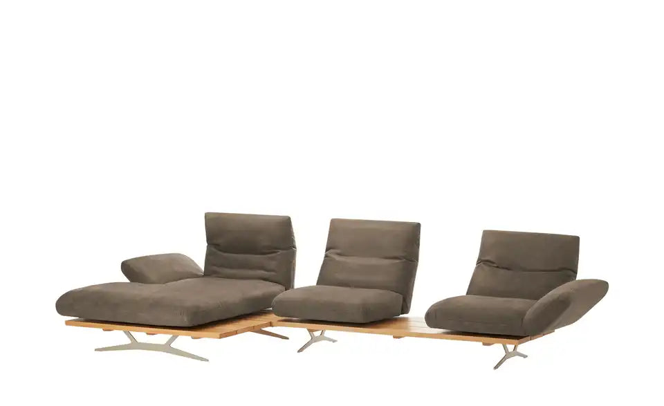 KOINOR Ecksofa Marilyn im modernen Wohnraum – Braun Mikrofaser zeitloses Design – KOINOR