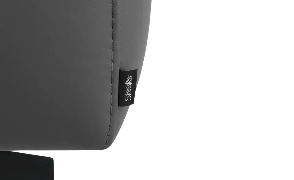 Stressless Ecksofa Stella im Wohnzimmer – Ecksofa Steingrau mit Kopfstützen – Stressless